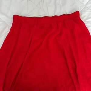 Elegant Red Women's Skirt
